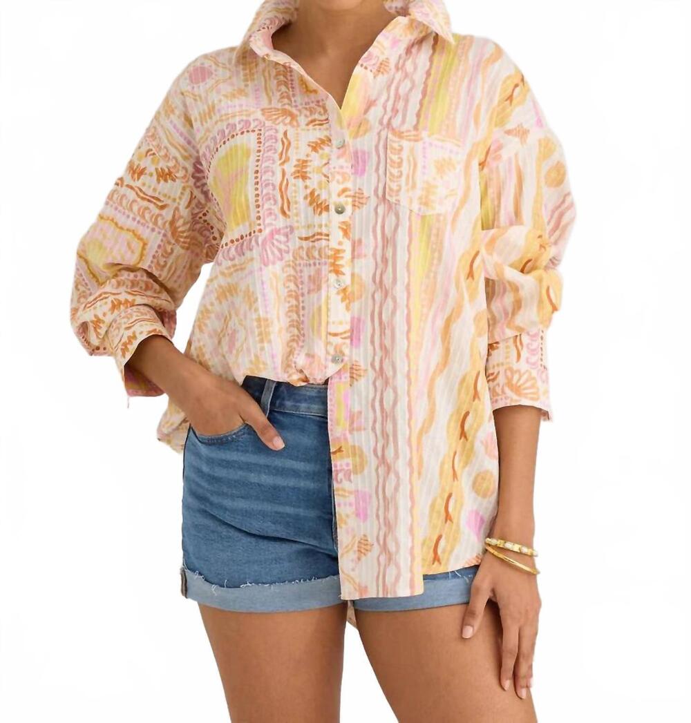 NEW ALIVIA miranda shirt in tahiti tile